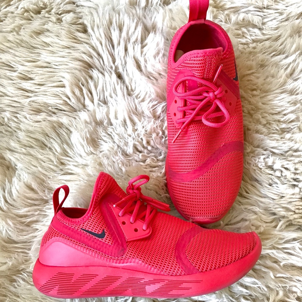 Nike red sneakers size 7
